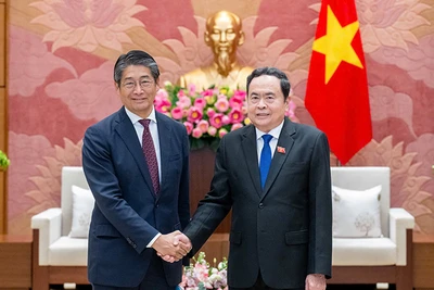 Chủ tịch Quốc hội Trần Thanh Mẫn tiếp Đại sứ Nhật Bản tại Việt Nam Ito Naoki. (Ảnh: DUY LINH)