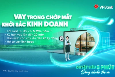 VPBank tung gói ưu đãi lãi suất chỉ từ 5,39% cho hộ kinh doanh cá thể