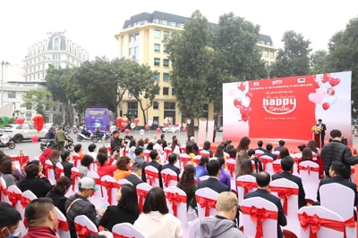 Toàn cảnh lễ công bố dự án “Happy Smile - Nụ cười hạnh phúc”.