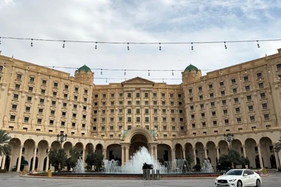 Quang cảnh khách sạn Ritz-Carlton ở Riyadh, Saudi Arabia, ngày 23/3/2025. (Ảnh: THX/TTXVN)