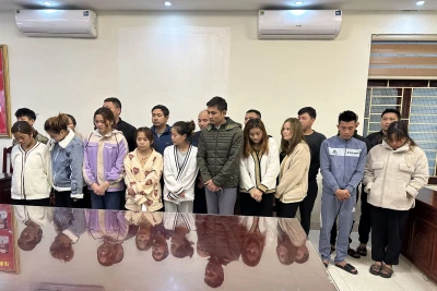 Nhóm đối tượng sử dụng ma túy và có liên quan bị bắt giữ.