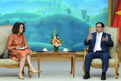 Thủ tướng Phạm Minh Chính tiếp Giám đốc WB tại Việt Nam Carolyn Turk.
