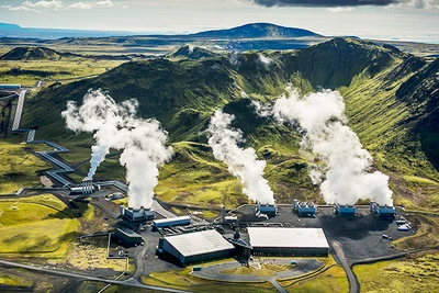 Nhà máy điện địa nhiệt Hellisheidi ở Tây nam Iceland. Ảnh: GETTY IMAGES