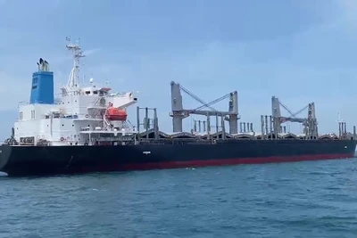 Tàu Nemrut Bay bị mắc cạn trên vùng biển Bình Thuận, cách cửa biển Lagi, khoảng 10 hải lý về phía đông nam.