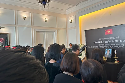 Lễ viếng nguyên Chủ tịch nước Trần Đức Lương tại Liên bang Nga.