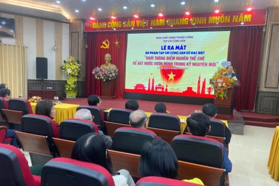 Đồng chí Lê Hải Bình phát biểu tại buổi lễ.