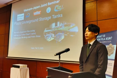 Ông Nakata Shota, đại diện của JICA phát biểu tại hội thảo.