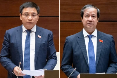 Bộ trưởng Tài chính Nguyễn Văn Thắng và Bộ trưởng Giáo dục và Đào tạo Nguyễn Kim Sơn sẽ trả lời chất vấn của các đại biểu Quốc hội tại Kỳ họp thứ 9, Quốc hội khóa XV.