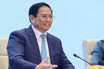 Thủ tướng Phạm Minh Chính phát biểu tại Hội nghị. (Ảnh: VGP)