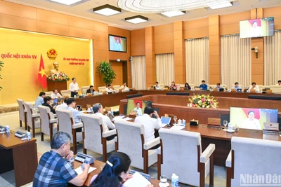 Quang cảnh phiên thảo luận về dự án Luật sửa đổi, bổ sung một số điều của Luật Dược. (Ảnh: DUY LINH)