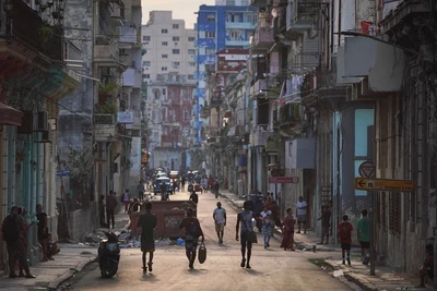 Quang cảnh đường phố ở thủ đô Havana, Cuba ngày 15/4/2023. (Ảnh: Reuters)