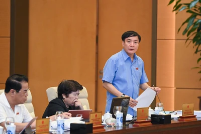 Tổng Thư ký Quốc hội, Chủ nhiệm Văn phòng Quốc hội Bùi Văn Cường cho biết công tác chuẩn bị Kỳ họp thứ 6 cơ bản hoàn tất. (Ảnh: DUY LINH)