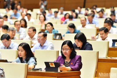 Tại Kỳ họp thứ 7, Quốc hội khóa XV, các đại biểu Quốc hội sẽ chất vấn 4 nhóm vấn đề thuộc các lĩnh vực: Tài nguyên và Môi trường, Công thương, Kiểm toán, và Văn hóa, Thể thao và Du lịch. (Ảnh: LINH KHOA)