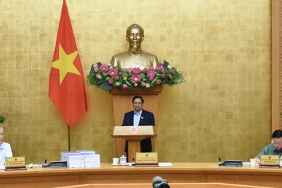 Thủ tướng Phạm Minh Chính chủ trì phiên họp. (Ảnh: TRẦN HẢI)