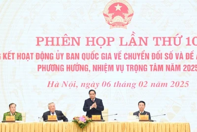 Thủ tướng Phạm Minh Chính chủ trì phiên họp. (Ảnh: TRẦN HẢI)