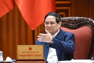 Thủ tướng Phạm Minh Chính phát biểu ý kiến kết luận cuộc họp (Ảnh: TRẦN HẢI). 