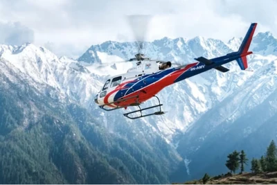 Máy bay trực thăng của Manang Air đã mất liên lạc sau 15 phút bay. (Ảnh: indiatoday.in)