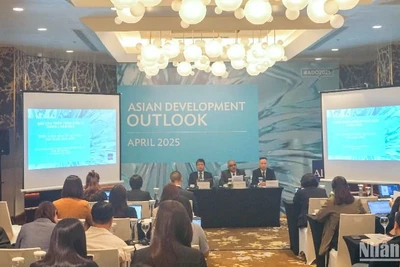 Quang cảnh họp báo. (Ảnh: TRUNG HƯNG)