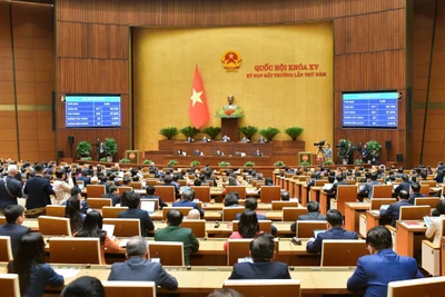 Phiên bế mạc Kỳ họp bất thường lần thứ 5, ngày 18/1/2024. (Ảnh: DUY LINH)