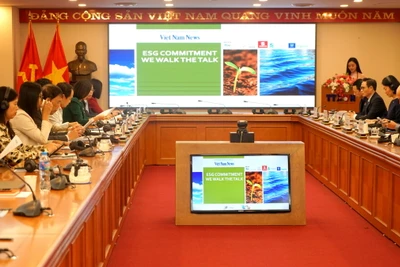 Quang cảnh tọa đàm. (Ảnh: TRUNG HƯNG) 