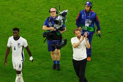 Huấn luyện viên Gareth Southgate thừa nhận tuyển Anh đã gặp khó khăn về lối chơi trong trận đấu với Slovakia. (Ảnh: Reuters) 