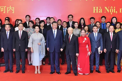 [Ảnh] Tổng Bí thư Nguyễn Phú Trọng và Tổng Bí thư, Chủ tịch Trung Quốc Tập Cận Bình gặp gỡ nhân sĩ hữu nghị và thế hệ trẻ Việt-Trung