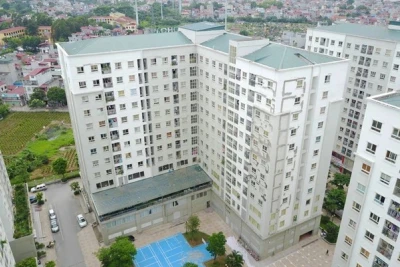 Khu nhà ở xã hội tại phường Đông Ngạc, quận Bắc Từ Liêm, Hà Nội. Ảnh: Phạm Hùng