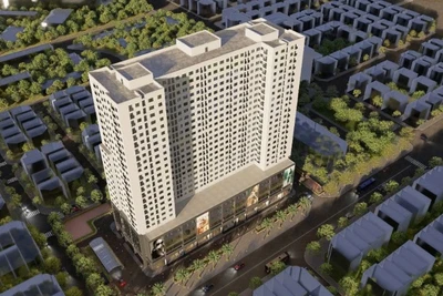 Phối cảnh dự án nhà ở xã hội Hạ Đình. 