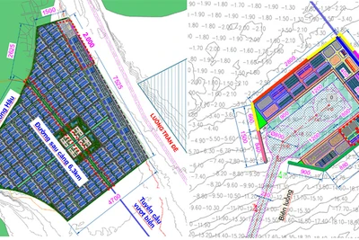 Quy hoạch mặt bằng bến cảng Trần Đề.