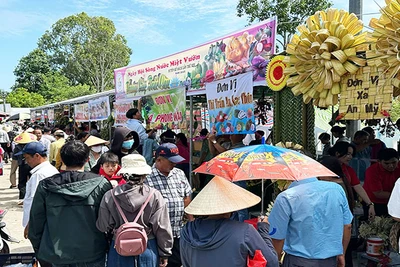 Nhiều hoạt động văn hóa-văn nghệ, thể dục-thể thao diễn ra trong khuôn khổ Ngày hội. (Ảnh: PV)