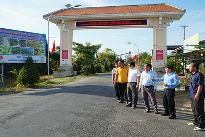 Công tác kiểm tra chất lượng nông thôn mới ở Cù Lao Dung được duy trì