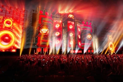 Hình ảnh 3D của chương trình nghệ thuật.