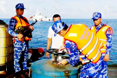 Bộ Tư lệnh Vùng Cảnh sát biển 4 tiếp nhận, xử lý 13 vụ/14 tàu vận chuyển gần 1,2 triệu lít dầu D.O trái phép. 