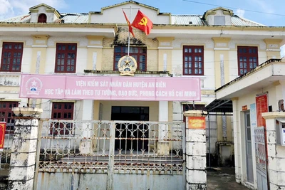 Trụ sở Viện Kiểm sát nhân dân huyện An Biên, nơi ông Nguyễn Chí Trung và ông Nguyễn Thanh Đó từng công tác. 