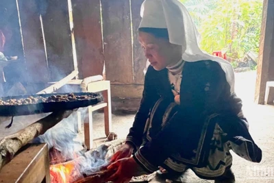 Nét đẹp trang phục truyền thống của người Dao Tiền, tỉnh Cao Bằng.