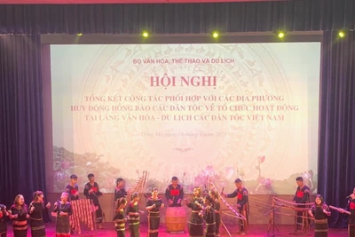 Văn nghệ chào mừng hội nghị. 