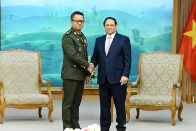 [Ảnh] Thủ tướng Phạm Minh Chính tiếp Phó Thủ tướng, Bộ trưởng Quốc phòng Campuchia