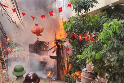 Hiện trường vụ việc. (Ảnh: CTV Nguyễn Nam)