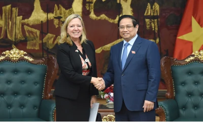 Thủ tướng Phạm Minh Chính tiếp bà Mariam J. Sherman, Giám đốc Quốc gia của Văn phòng WB khu vực Việt Nam, Lào, Campuchia.