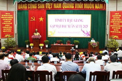 Quang cảnh hội nghị giao ban đầu Xuân