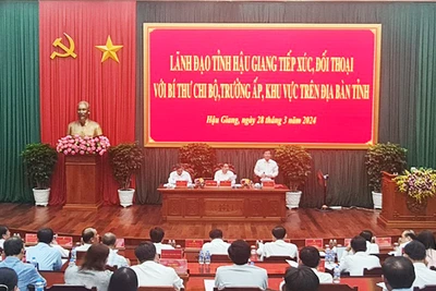 Quang cảnh buổi tiếp xúc, đối thoại.