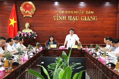Ông Lê Sỹ Bảy, Phó Tổng Thanh tra Chính phủ phát biểu tại buổi làm việc.