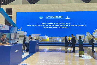 Hội nghị diễn ra trong các ngày 2 và 3/4 tại Trung tâm Hội nghị quốc gia Lào. (Ảnh: Hải Tiến)