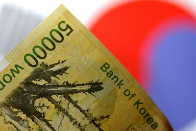 Đồng won của Hàn Quốc. (Ảnh: Reuters)