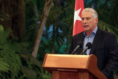 Chủ tịch Cuba Miguel Diaz-Canel. (Ảnh: TTXVN)