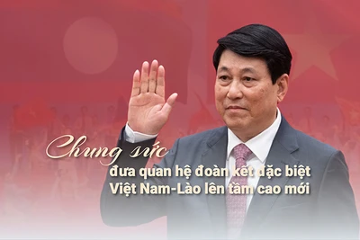 Chung sức đưa quan hệ đoàn kết đặc biệt Việt Nam-Lào lên tầm cao mới
