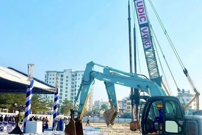 Hà Nội có thêm một dự án nhà ở xã hội vừa được khởi công trong tháng 12/2024. (Ảnh: TTXVN)