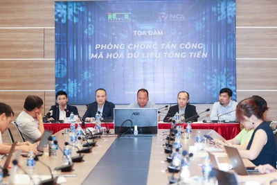 Tọa đàm phòng chống tấn công mã hóa dữ liệu tống tiền do Hiệp hội An ninh mạng quốc gia Việt Nam phối hợp CLB Nhà báo CNTT tổ chức tháng 4/2024. (Ảnh NCA)