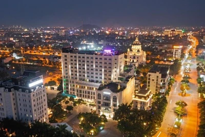 Thành phố Hoa Lư nhìn từ trên cao. (Ảnh: ANH ĐỆ)