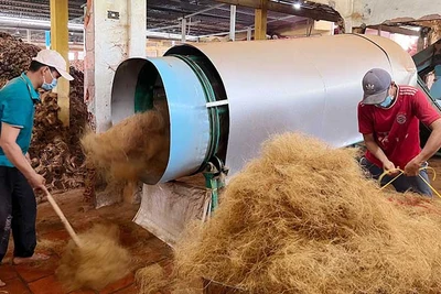 Hợp tác xã nông nghiệp Định Thủy thế chấp tài sản của thành viên để vay vốn mua sắm thiết bị máy móc hoạt động.